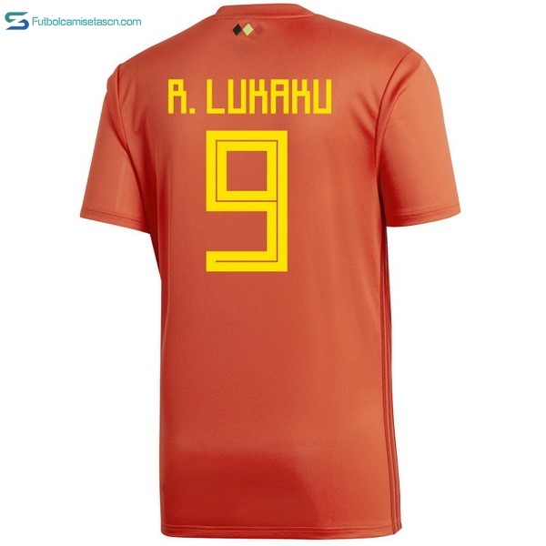 Camiseta Belgica 1ª R.lukaku 2018 Rojo